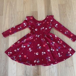 Tea Collection Ruffle shoulder ballet dress